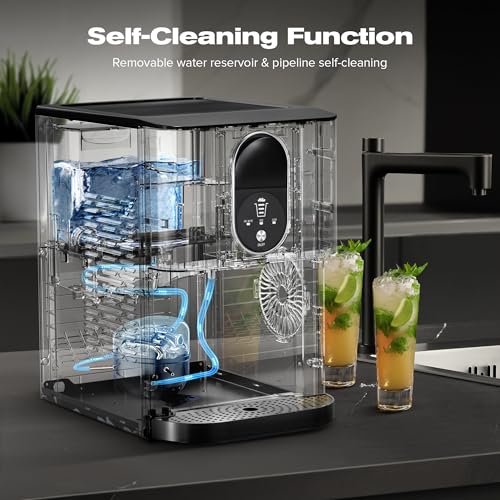 Countertop Nugget Ice Maker, Self-Cleaning, Soft Chewable Pebble Ice B848730