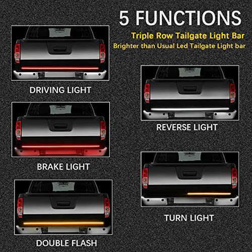 60 Inch LED Tailgate Light Bar with Reverse and Turn Signals J750361