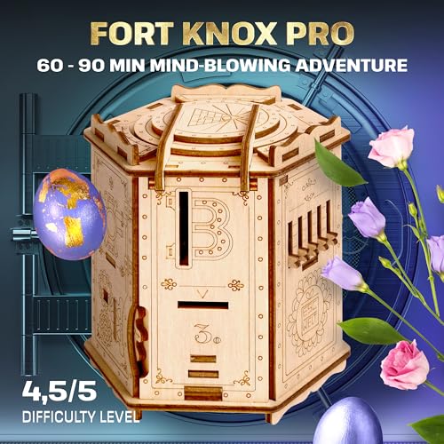 Wooden Puzzle Box with Hidden Compartment for Adults and Kids G660