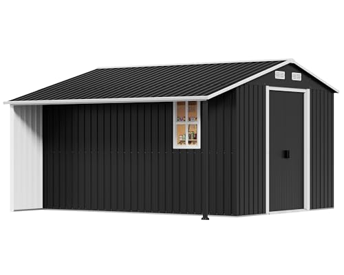 Outdoor Storage Shed with Sliding Doors and Windows O257