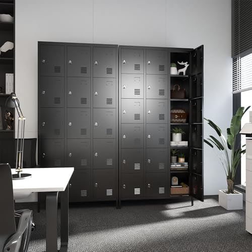 Steel Lockers for Employees, Lockable Storage Cabinet with Assembly X270