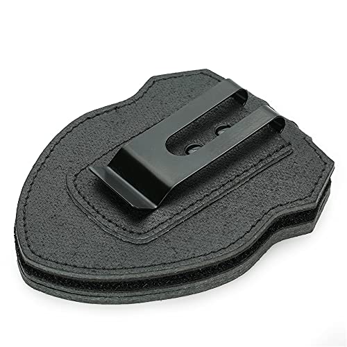 Leather Police Badge Belt Clip Holder with Stainless Steel Chain and Photo Pocket R36225