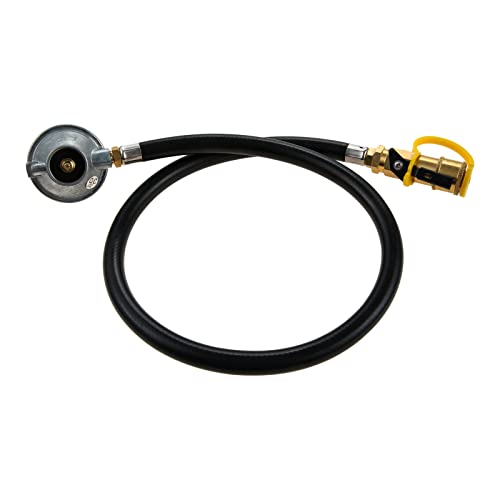 1LB Propane Tank Regulator Valve with Quick Connect Shut Off and 30Inch Hose B29733