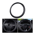 Bittwee Leather Car Steering Wheel Cover, Soft Breathable Anti-Slip Waterproof Automotive Steering Wheel Protector for Men Women, 14.5-15 Inch Universal for Most Vehicles Trucks SUVs RVs