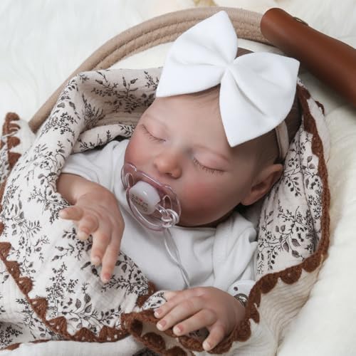 20 Inch Lifelike Newborn Baby Doll with Soft Cloth Body P122961
