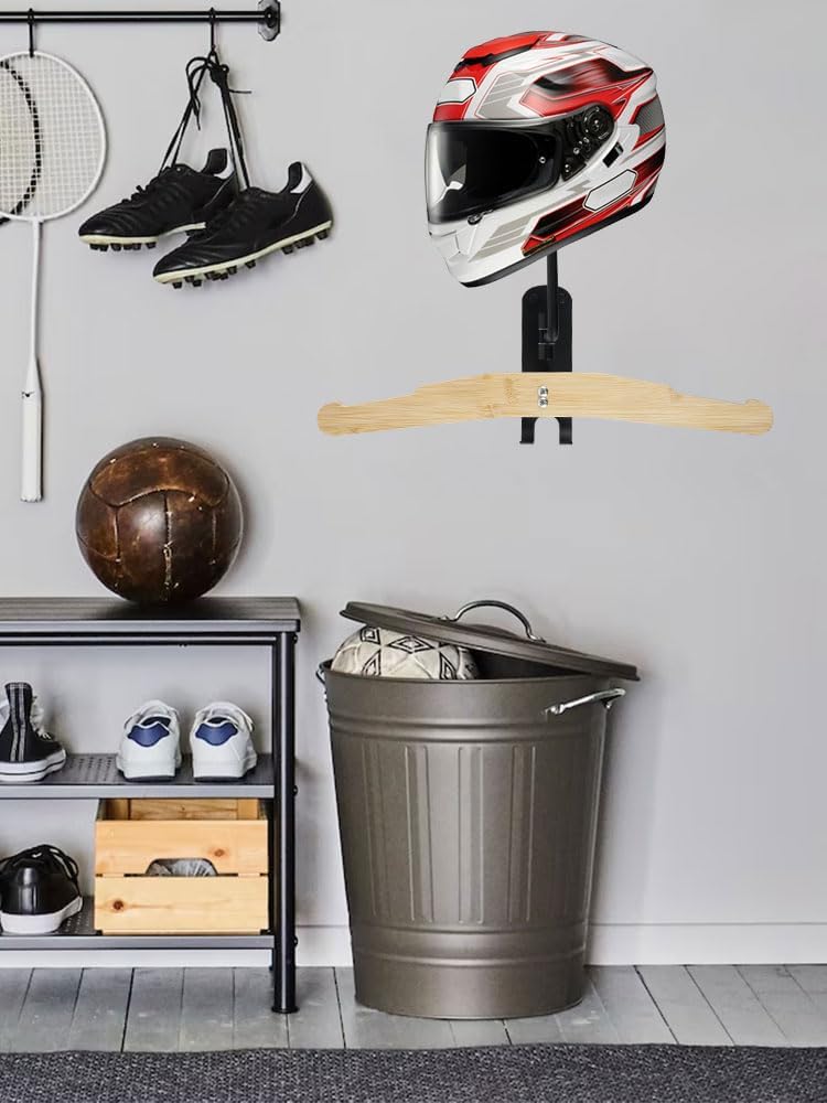 Motorcycle Helmet Wall Mount, Heavy Duty Steel Hanger C793145