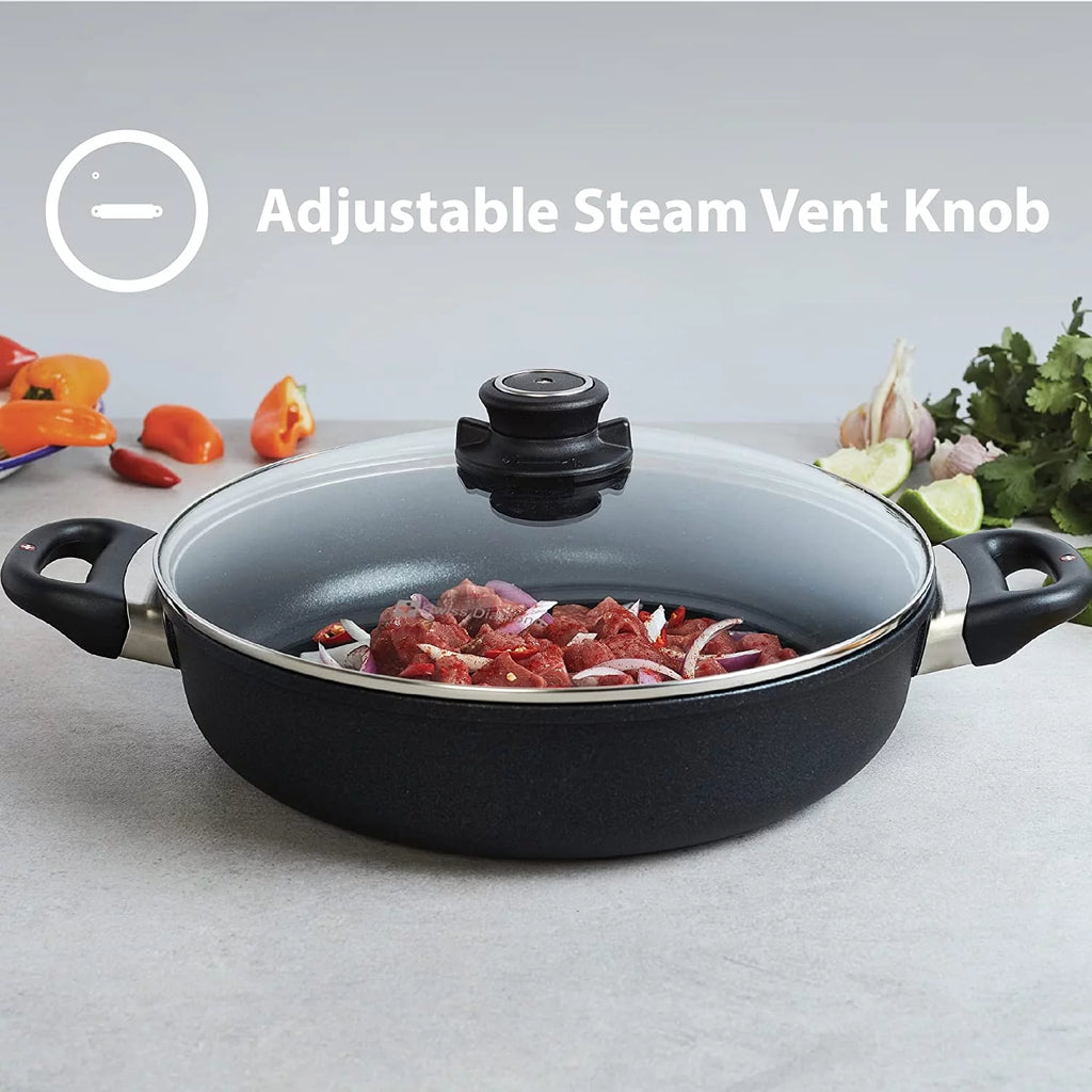 10 Piece Nonstick Diamond Coated Cookware Set with Lids, Oven Safe Z300539