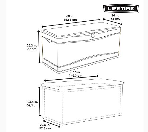 Extra Large Deck Box, 130 Gallon, Desert Sand/Brown V622519