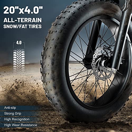 Dual Motor 2000W Electric Bike for Adults, Full Suspension, 18AH Removable Battery, Fat Tire Bicycle U8419