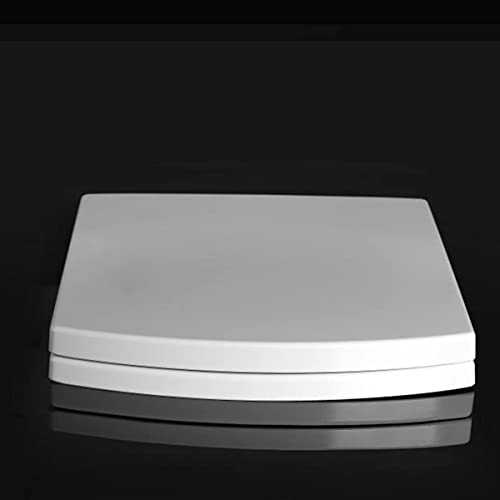Soft Close Toilet Seat, Square, Quick Release, White I177077