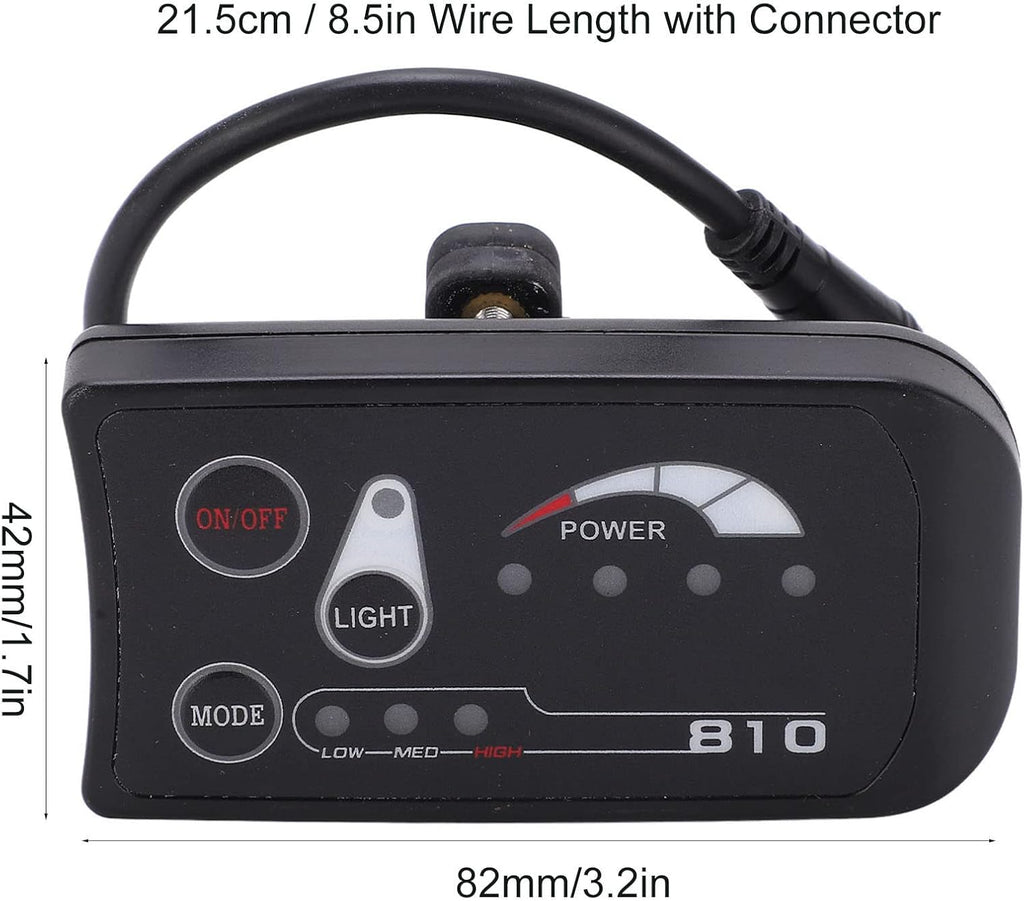 Bike Computer LED Display Control Panel for Electric Bike W845