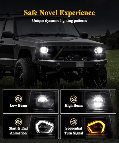 LED Headlights 7x6 5x7 Sealed Beam with DRL and Turn Signal G192