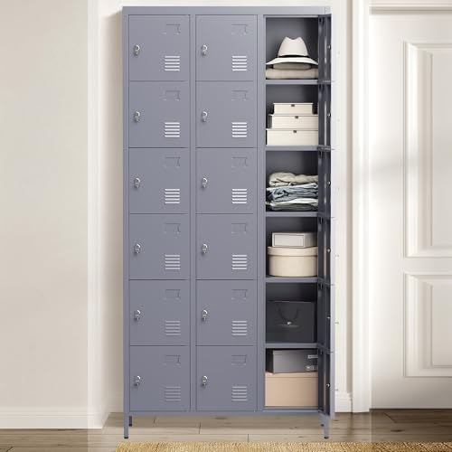 Metal Lockers with Shelves 72" H for Employees C448234