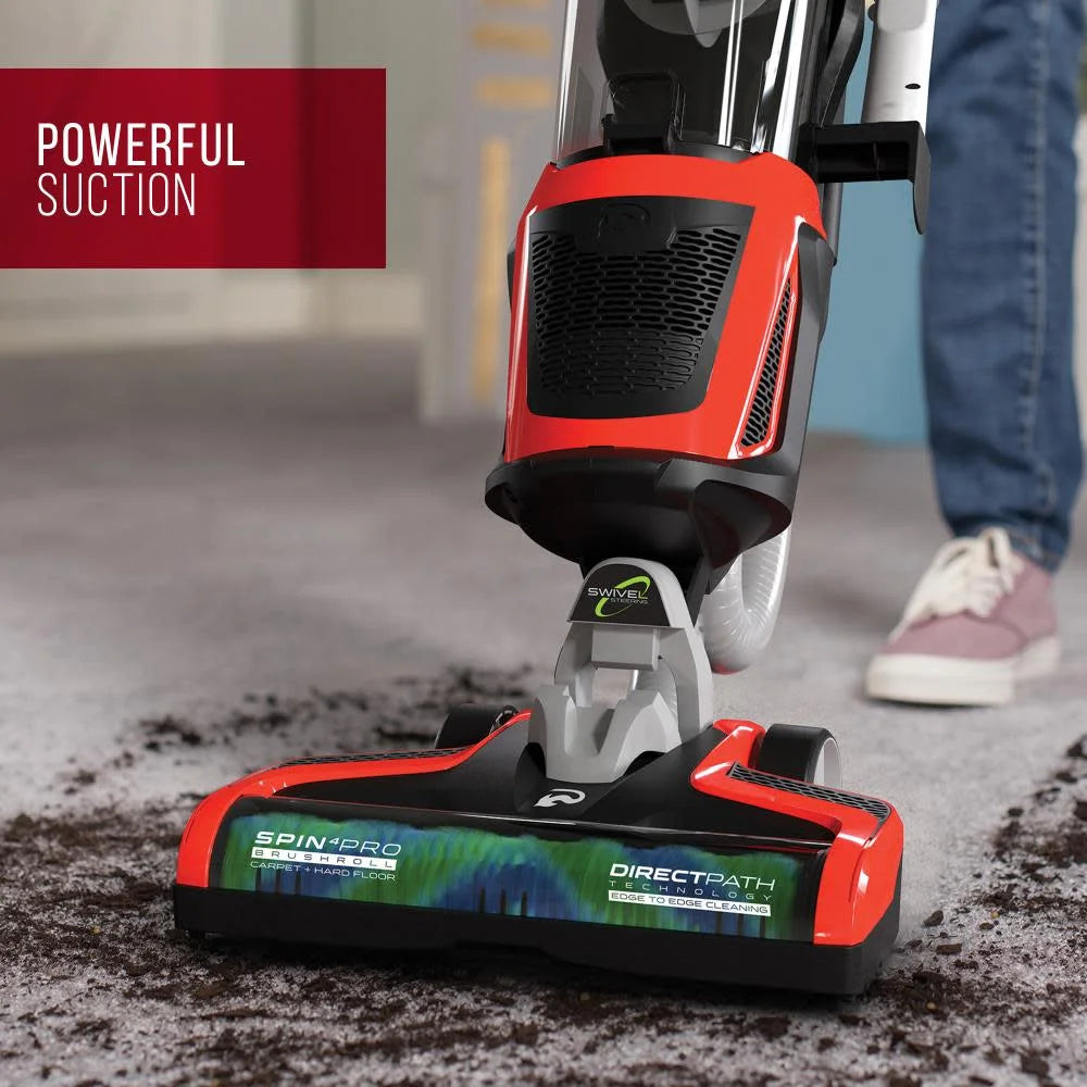 Bagless Corded Upright Vacuum Cleaner with Swivel Steering C123861