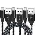 UREHEPO Micro USB Cable, 3Pack Android Charger Cable, Nylon Braided USB Fast Charging Cord