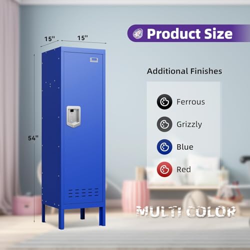 5-Door Steel Storage Locker with Hooks and Card Slots M92401