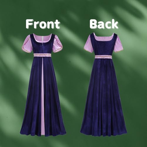 Medieval Tea Party Dress with Bubble Sleeves and Belt J695606