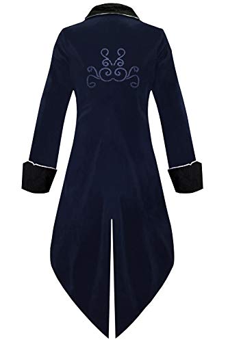Medieval Steampunk Tailcoat Halloween Costume for Men X37438