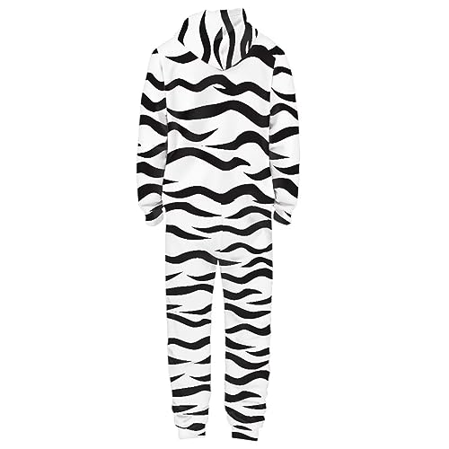 Adult Onesie Hooded One-Piece Pajama Zipper Jumpsuit for Men and Women I930