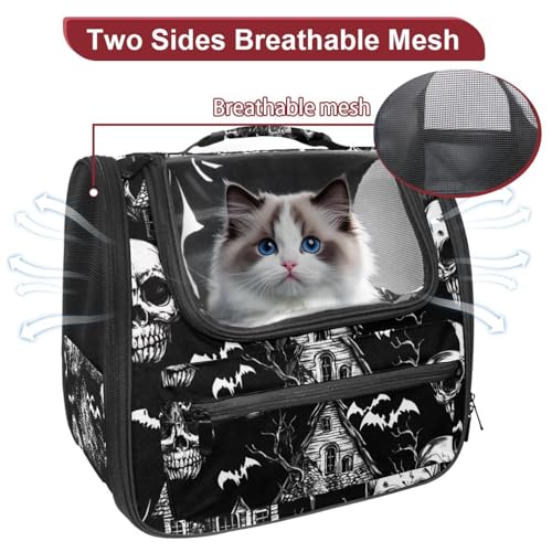 Halloween Cat Backpack Carrier, Breathable Bubble Pet Backpack R5452