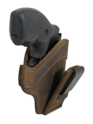 New Barsony Brown Leather Tuckable IWB Holster for Snub Nose 2" 22 38 357 41 44 Revolvers