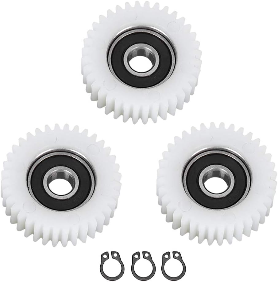 SH-RuiDu 3PCS Nylon Drive Gear 36T Planetary Gears E-Bike Wheel Hub Motor Planetary Gears W/Bearing Equipment Tool Accessory
