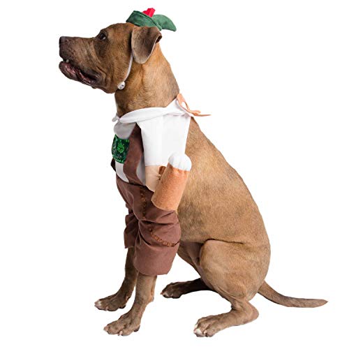 X-Large German Oktoberfest Dog Costume for Halloween Parties Z31358