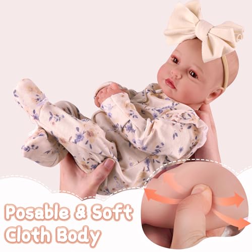 20-inch Soft Vinyl Reborn Baby Doll with Accessories N401