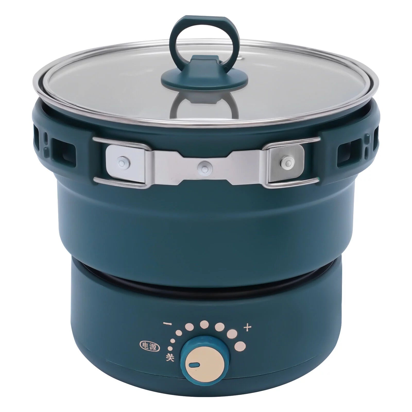 1.6L Electric Hot Cooker Pot Green Steamer Mini Multifunctional Pan W86863