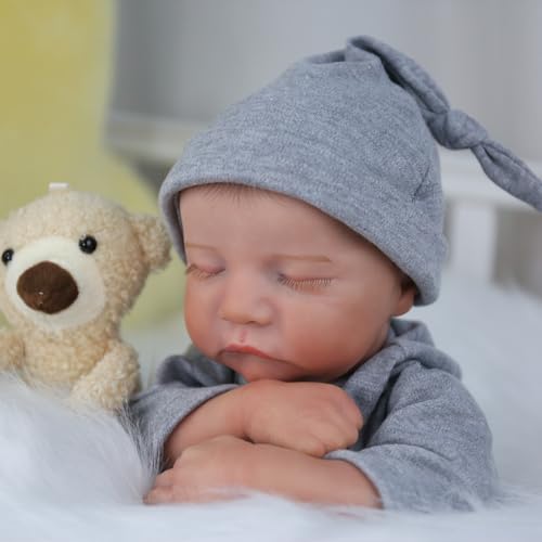 18 Inch Realistic Reborn Baby Doll with Vinyl Body and Accessories Q173