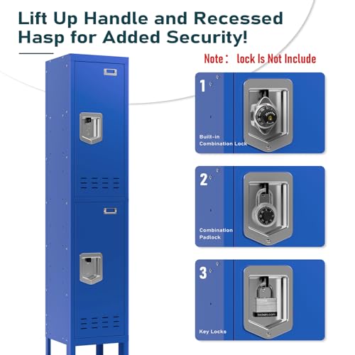 Metal Cabinet with Lockable Door for Office, Gym, School, Home A290