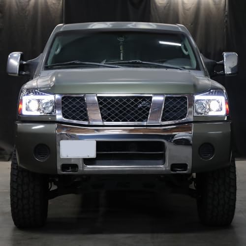 Projector Headlights with LED Sequential Turn Signals for Nissan Armada Titan F85769