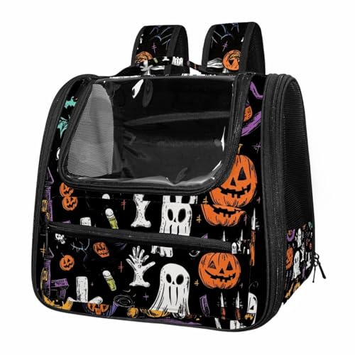Halloween Pet Carrier Airline Approved for Small Medium Dogs Cats S688252