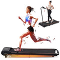 Merax Walking Pad with Handle Bar, 2 in 1 Under Desk Walking Pad, 2.5HP Folding Electric Treadmill Walking Jogging Machine for Home Office with Remote Control, LED Display, Max 300lbs Weight Capacity