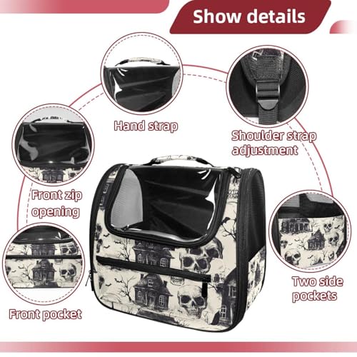 Halloween Cat Backpack Carrier, Breathable Bubble Pet Backpack R5452