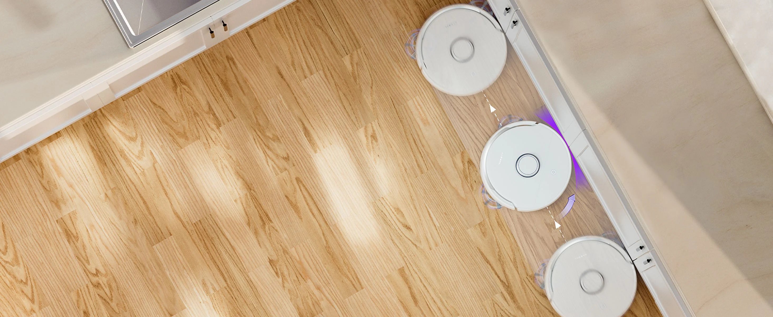 Robot Vacuum Cleaner with Auto Empty Station, Mop Washing & Drying, White A309632
