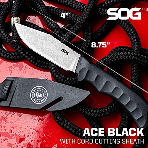 Fixed Blade Knife with Sheath, 3.8 Inch Full Tang Blade Z252