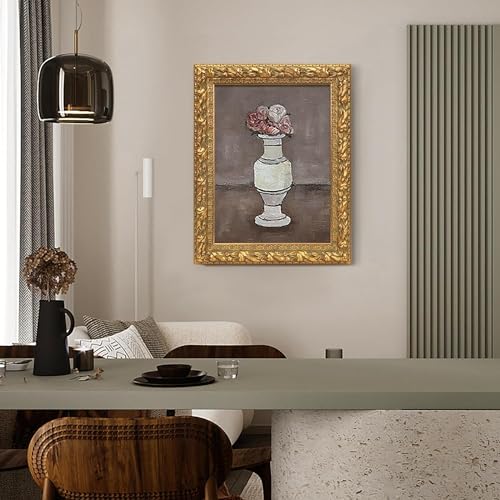 Solid Wood Ornate Canvas Frame for Oil Painting Wall Decor V3979
