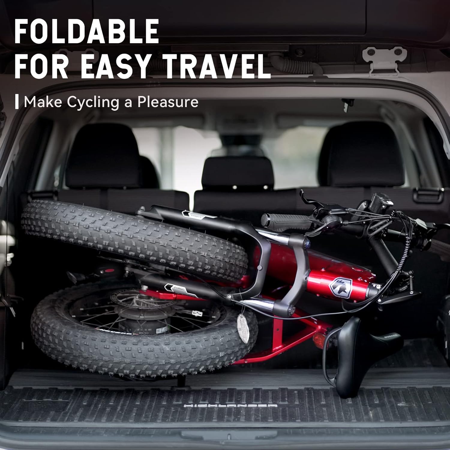 Foldable Electric Bike for Adults, 20'' Fat Tire, 750W Motor X70564