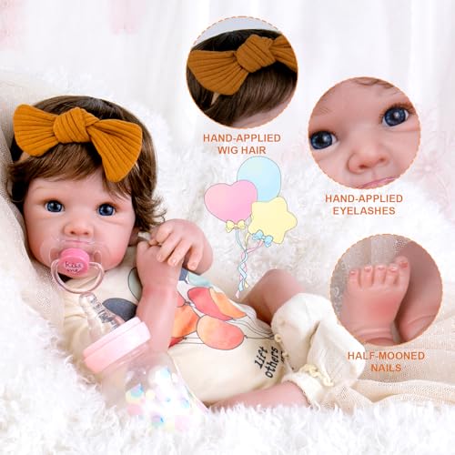Lifelike Reborn Baby Doll 20 Inch Realistic Newborn Girl with Gift Box X3105