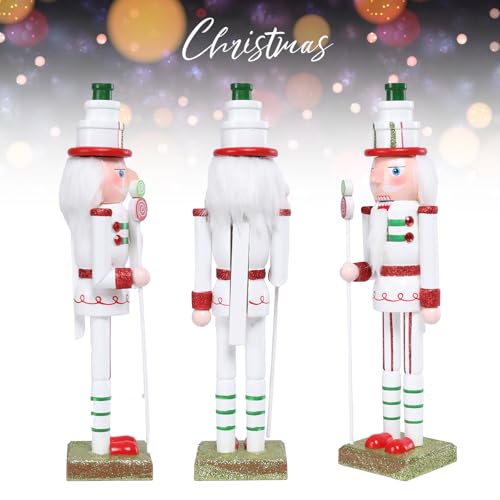 16 Inch Wooden Nutcracker Christmas Decoration for Table Desktop Fireplace Indoor Home H891