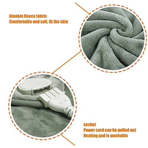 Heating Pad for Back Neck and Shoulders, Grey, Washable O279251