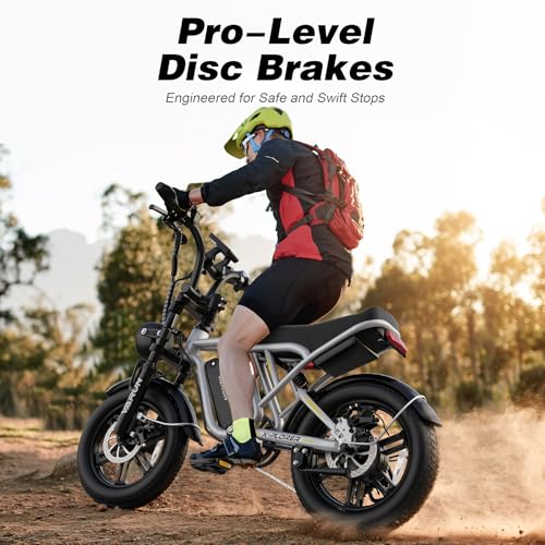 Electric Bike 750W for Adults, 65+ Miles Range, 25 MPH, Full Suspension G94813