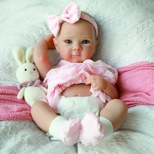 20 Inch Realistic Reborn Baby Doll Girl with Soft Vinyl Body K635222