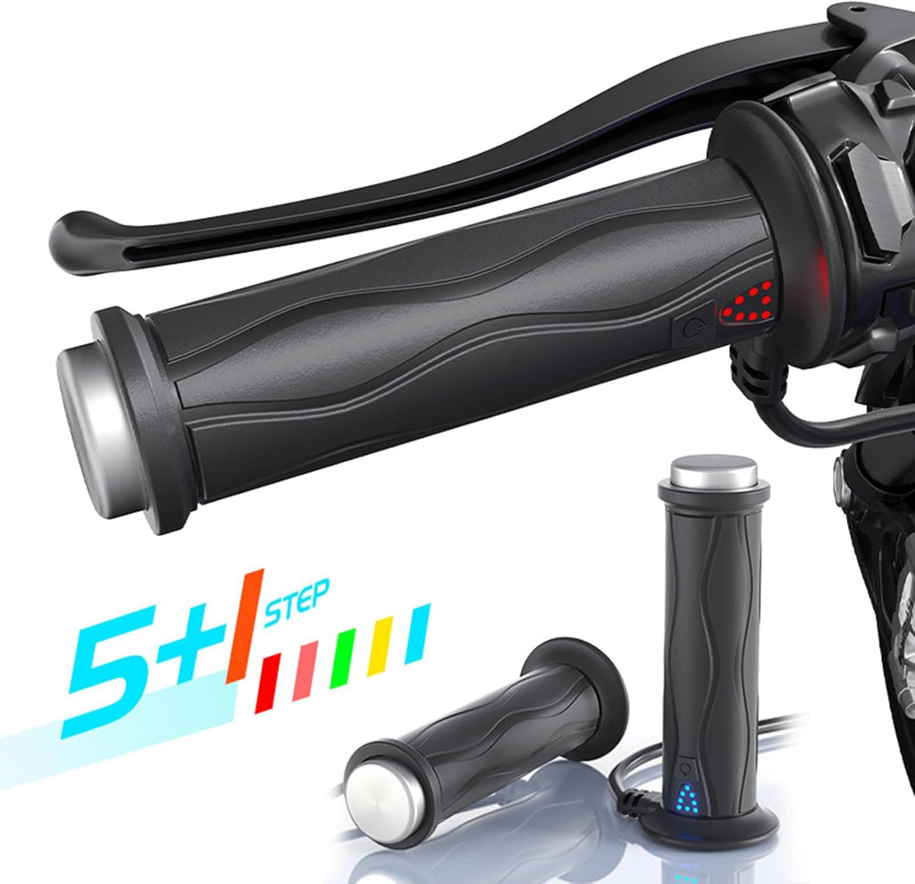 Heated Motorcycle Handlebar Grips with 5-Gear Temperature Control Y28085