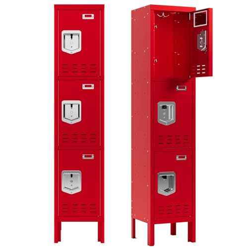 5-Door Steel Storage Locker with Hooks and Card Slots M92401