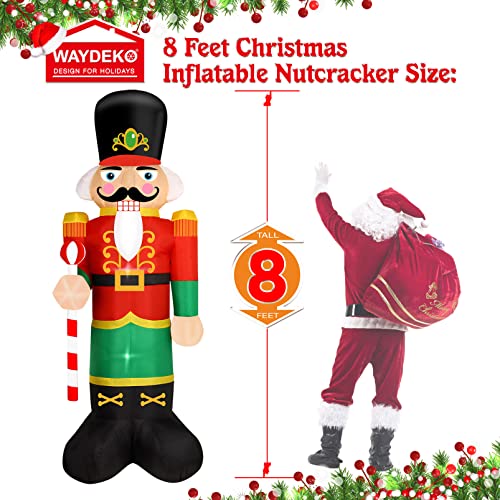 Christmas Inflatable Nutcracker Soldier Yard Decoration 8 Feet N96849