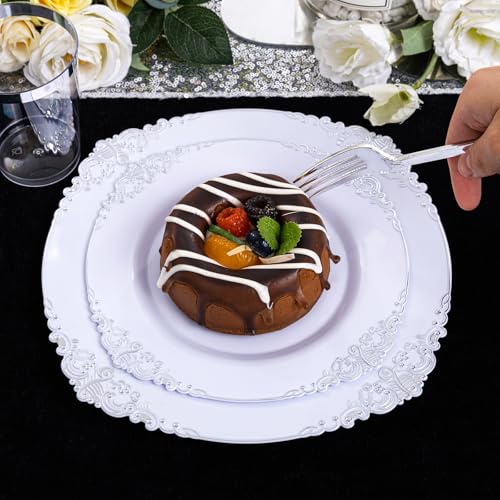 Gold Plastic Dinnerware Set for 50 Guests N48810