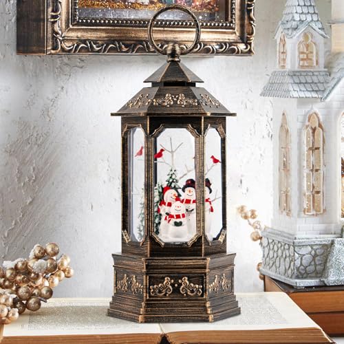 Nutcracker Snow Globe Lantern with Music and Timer Z50315