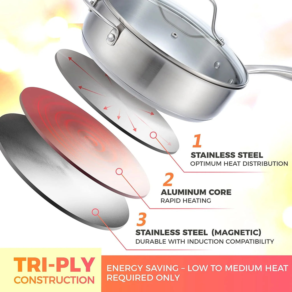 17-Piece Stainless Steel Cookware Set L818